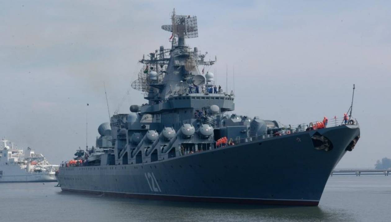 Η ναυαρχίδα του ρωσικού Στόλου κάνει καψόνια...στους Τούρκους
