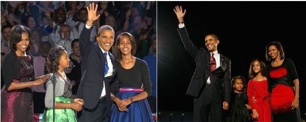 Νίκη Ομπάμα: Η ίδια σκηνή τέσσερα χρόνια μετά