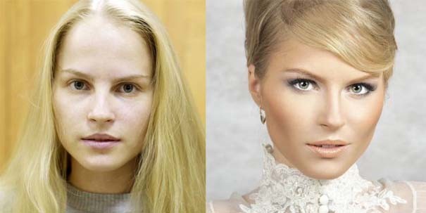 Απίστευτη διαφορά: Γυναίκες πριν και μετά το μακιγιάζ
