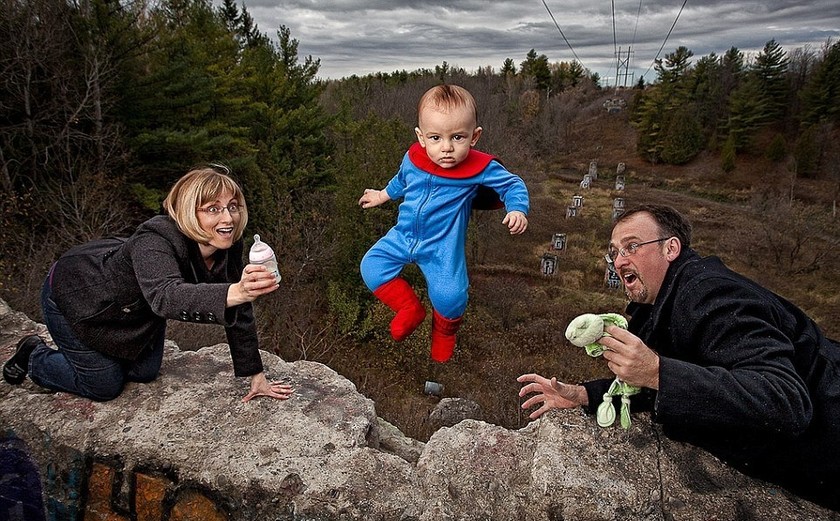 Οικογενειακές φωτογραφίες που αψηφούν τους νόμους της βαρύτητας!