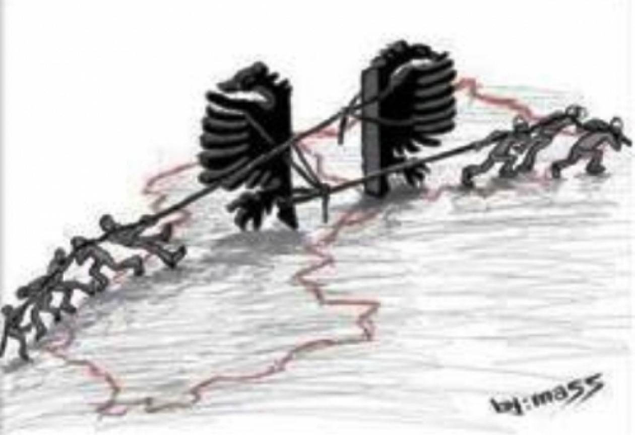 Γελοιογραφία των New York Times για την Μεγάλη Αλβανία