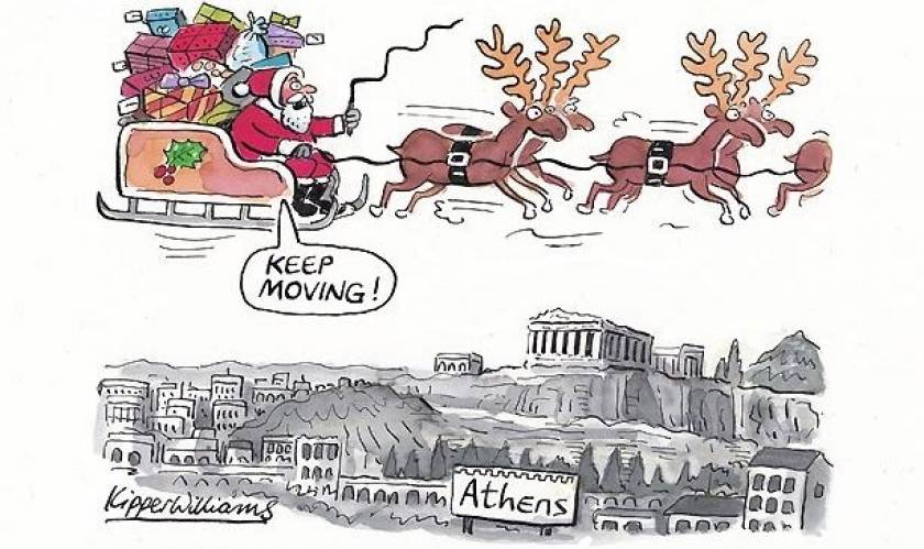 Guardian: Ο Άγιος Βασίλης δεν... σταματάει φέτος στην Ελλάδα