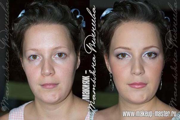 Γυναίκες πριν και μετά το μακιγιάζ (pics)