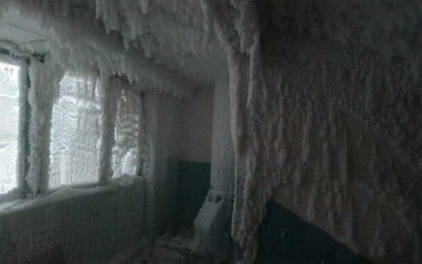 Απίστευτο: Το εσωτερικό μιας πολυκατοικίας στους -59 °C