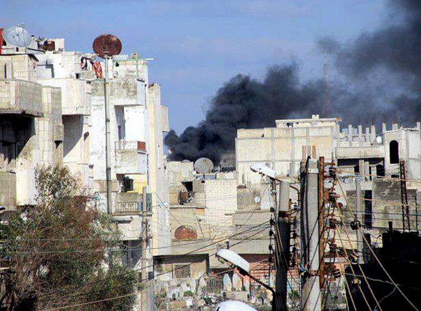 «Στα χέρια του συριακού στρατού» συνοικία της Χομς