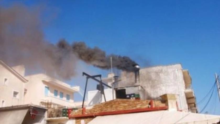 Παραλίγο τραγωδία στην Κρήτη από πυρκαγιά σε καμινάδα