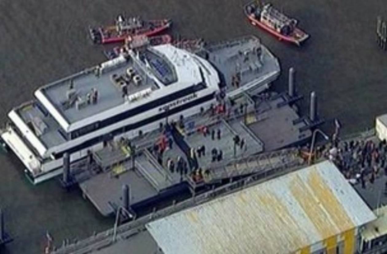 Δεκάδες τραυματίες από πρόσκρουση ferry boat σε προβλήτα(pics)