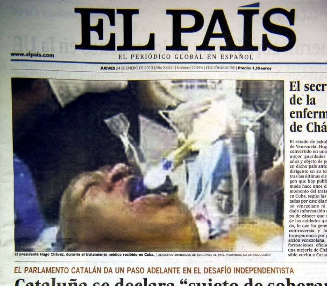 Αντιμέτωπη με τη δικαιοσύνη η El Pais για τη γκάφα με τον Τσάβες