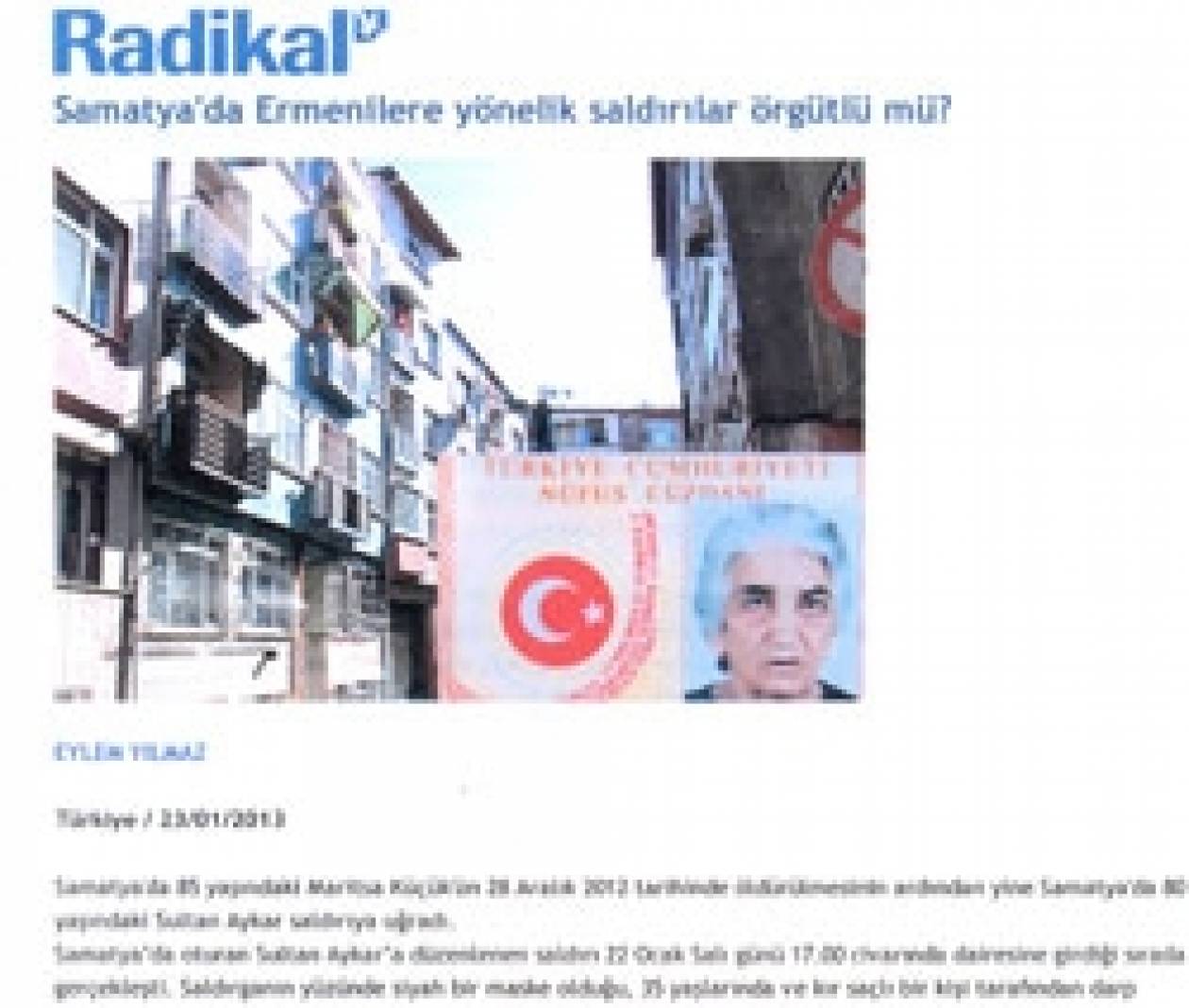 Radikal: Τουρκική οργάνωση εκτελεί Χριστιανούς στην Πόλη