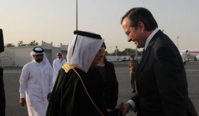 Συνάντηση Σαμαρά με τον Εμίρη του Κατάρ και τον διάδοχο του θρόνου