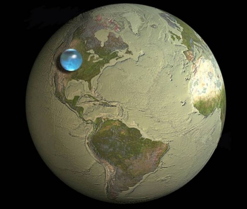 Αυτό είναι όλο το νερό που υπάρχει στον πλανήτη!