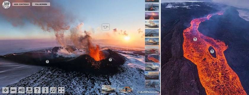 Εντυπωσιακό: «Πετάξτε» με ένα κλικ πάνω από ένα ηφαίστειο!