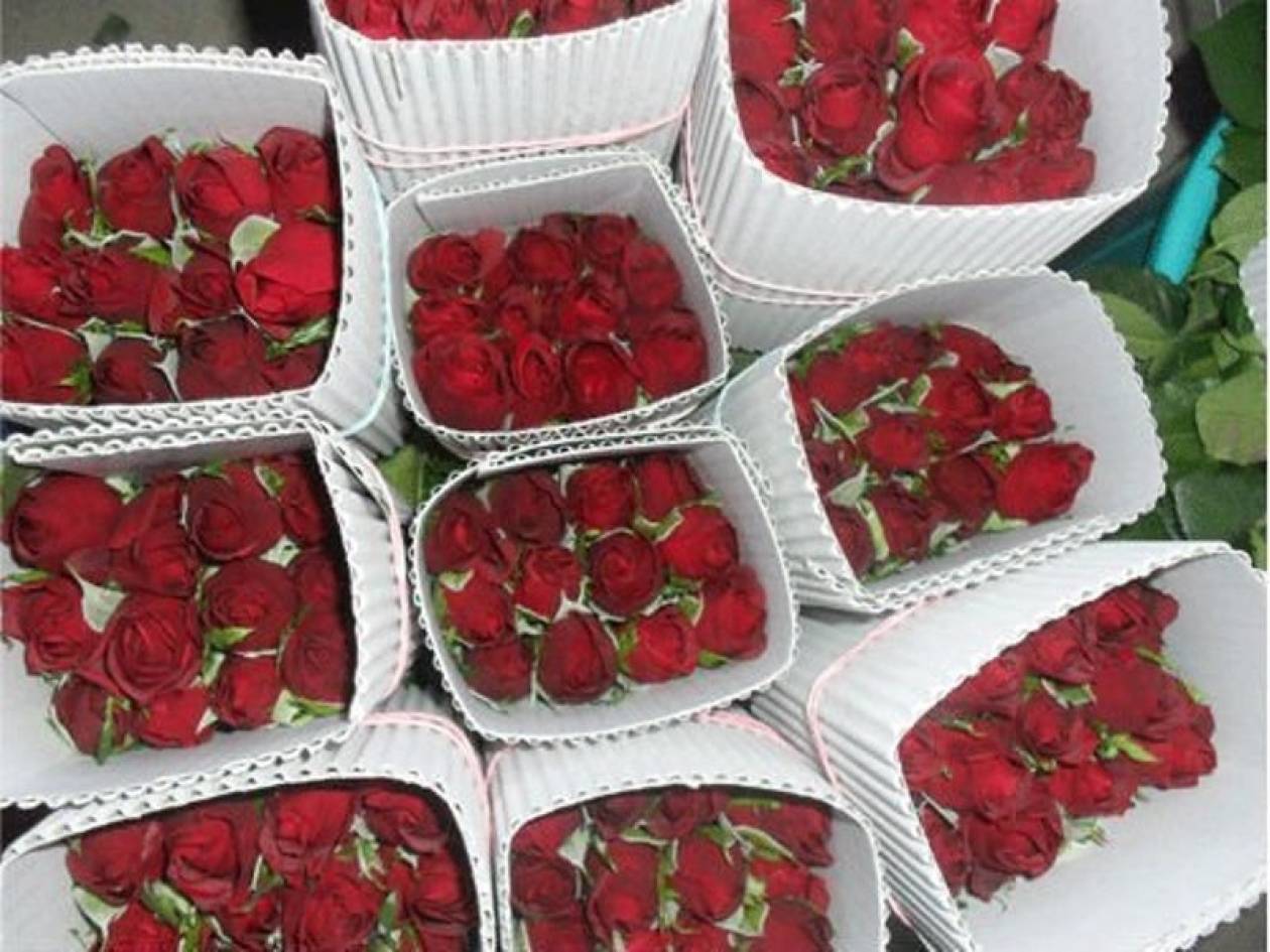 Τριαντάφυλλα από την Τουρκία για τη γιορτή του Αγίου Βαλεντίνου