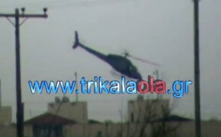 Νέο βίντεο από τη στιγμή που το ελικόπτερο είναι πάνω από τις φυλακές