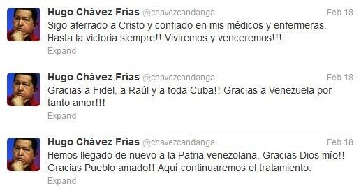 Το τελευταίο tweet του Ούγκο Τσάβες