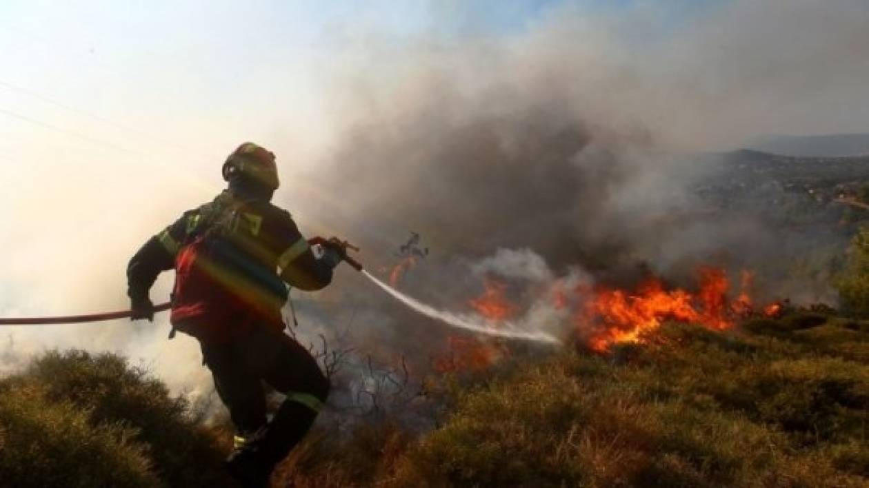 Ηράκλειο: Στις φλόγες το χωριό Μάραθος