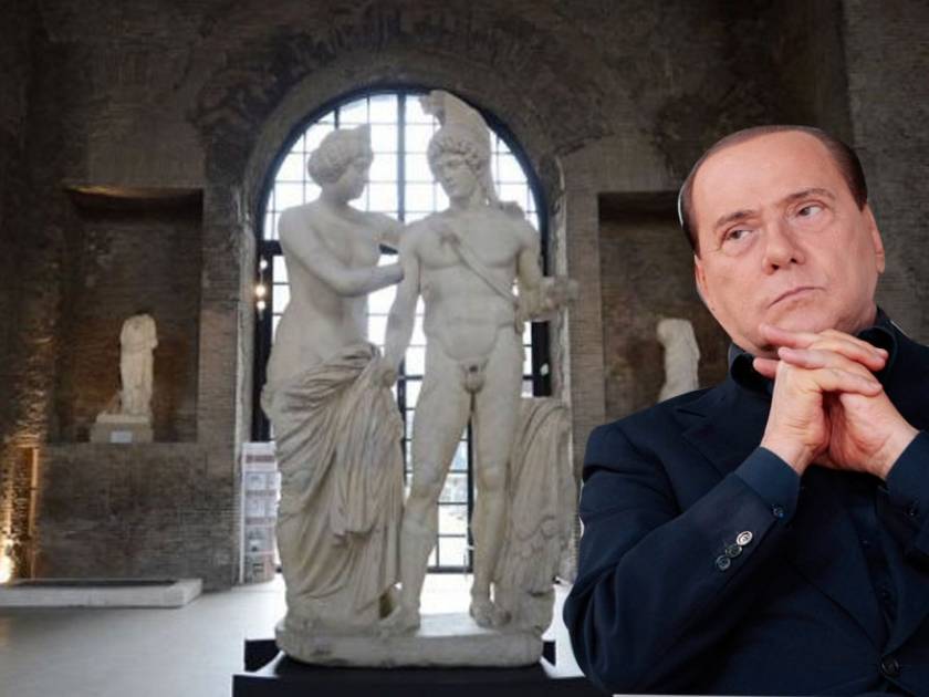 «Ευνουχίστηκαν» τα αγάλματα του Μπερλουσκόνι