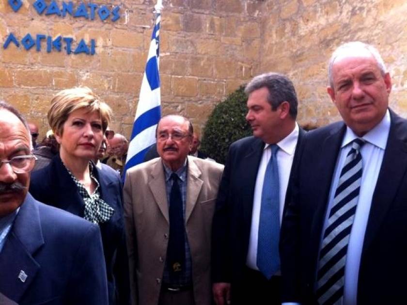 Ολοκληρώθηκε η επίσκεψη του Π. Καμμένου στην Κύπρο