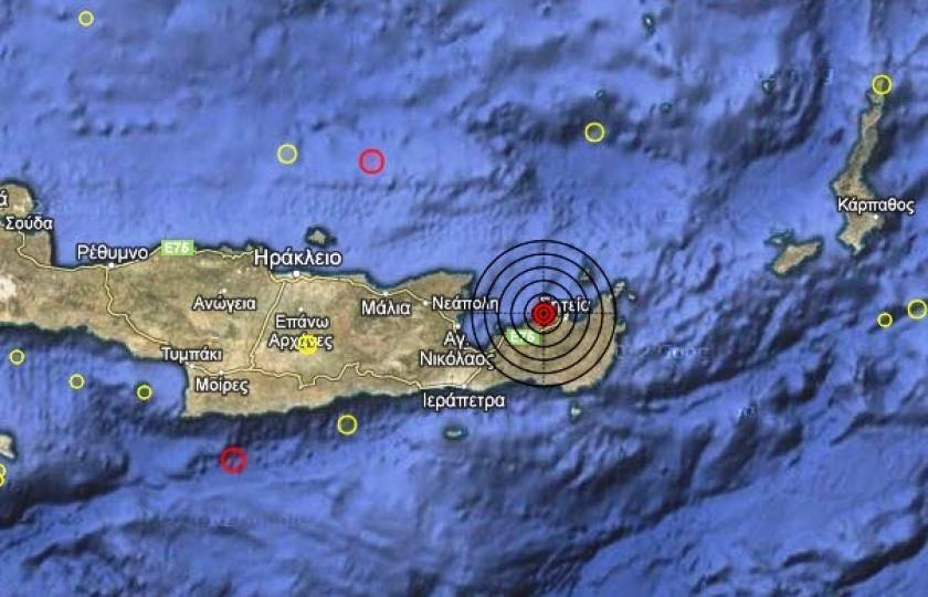 Σεισμός 3,6 Ρίχτερ στη Σητεία