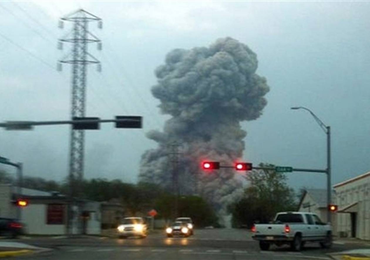 Έκρηξη στο Τέξας: Φόβοι για 70 νεκρούς