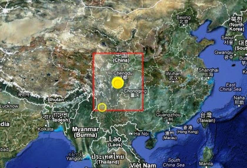 Σεισμός 4,9 Ρίχτερ στην επαρχία Σιτσουάν της Κίνας