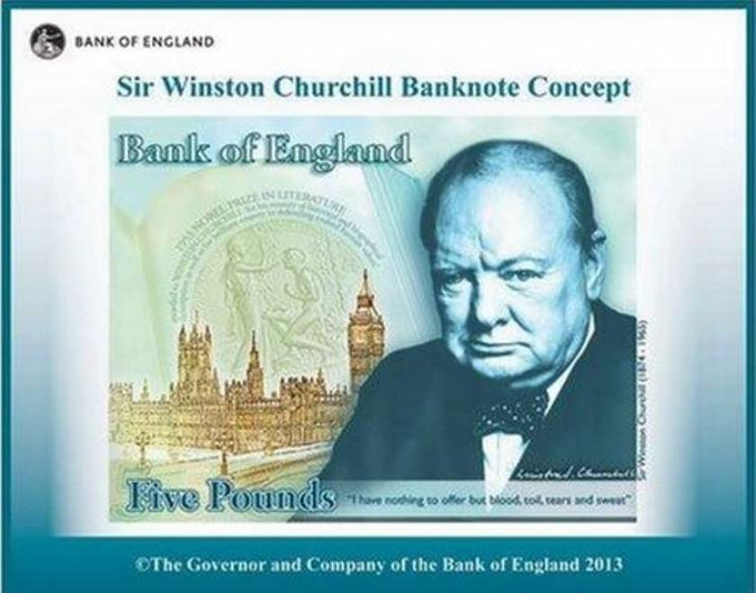 Η Βρετανία ετοιμάζει χαρτονόμισμα με τον Τσώρτσιλ