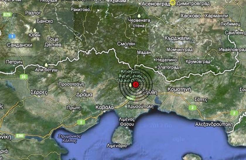 Σεισμός 3,1 Ρίχτερ στη Ξάνθη