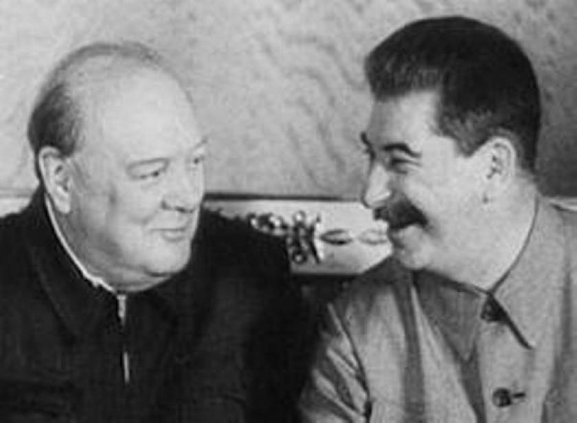 Στάλιν και Τσόρτσιλ «έσπασαν τον πάγο» με ...κρασοκατάνυξη