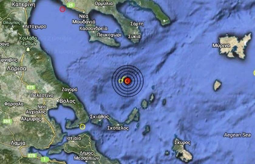 Σεισμός 3,0 Ρίχτερ στο βόρειο Αιγαίο