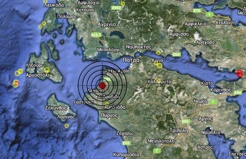 Σεισμός 4,2 Ρίχτερ βορειοανατολικά της Κυλλήνης