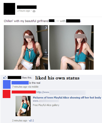 Ανέβασε στο Facebook μια φώτο της... κοπέλας του και έγινε ρεζίλι!