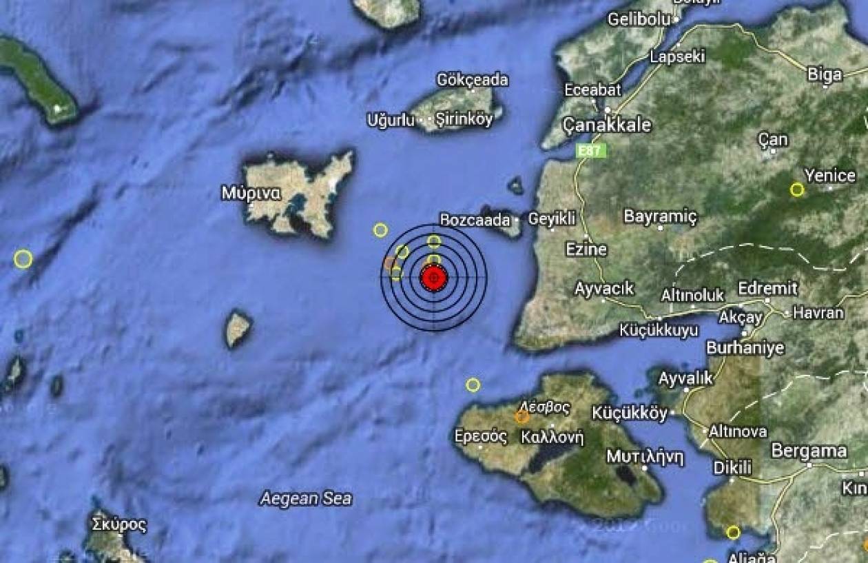 Σεισμός 3,3 Ρίχτερ στo Βόρειο Αιγαίο