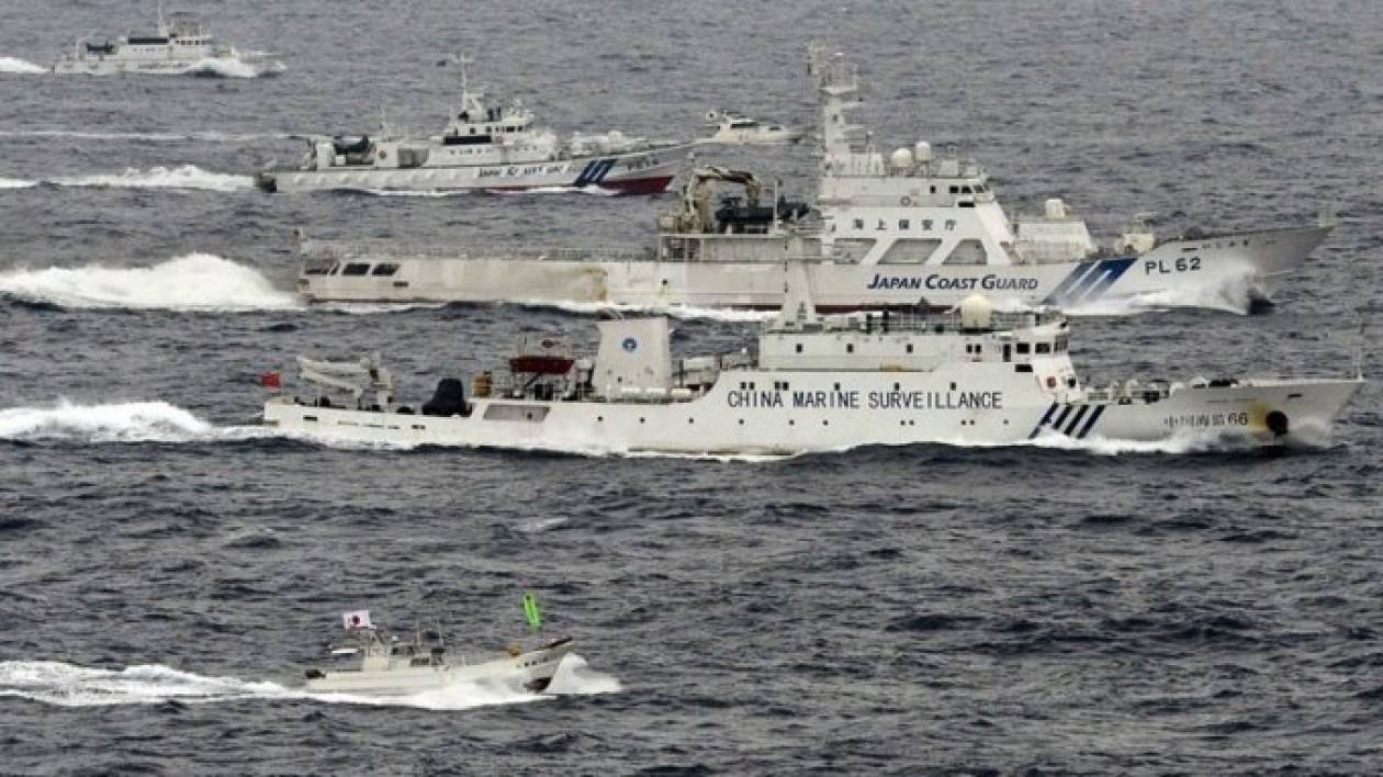 Κοντά στα νησιά Σενκάκου κατέπλευσαν τρία κινεζικά πλοία