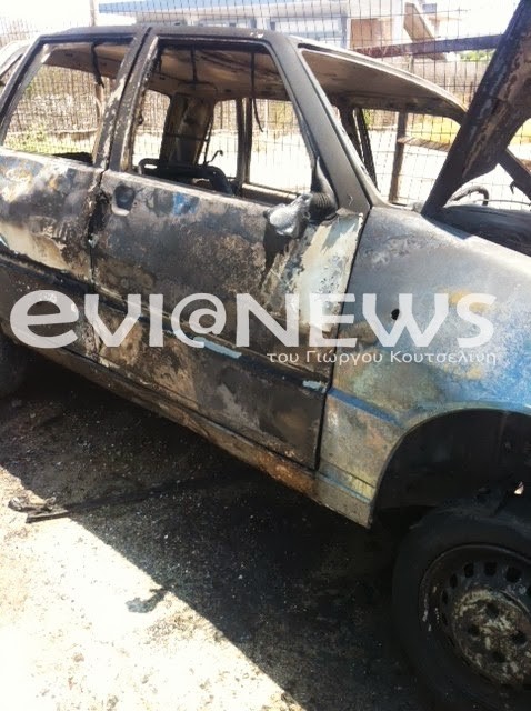 Εύβοια: Ο οδηγός βγήκε χωρίς γρατζουνιά μέσα από τις φλόγες (pics)