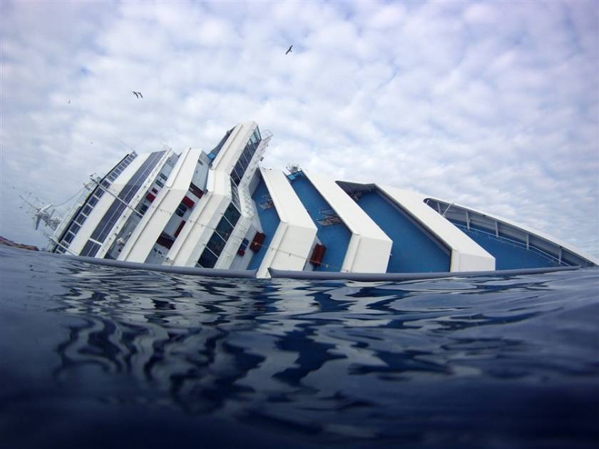 Υπερδιπλάσιο εκτιμάται το κόστος ανέλκυσης του Costa Concordia