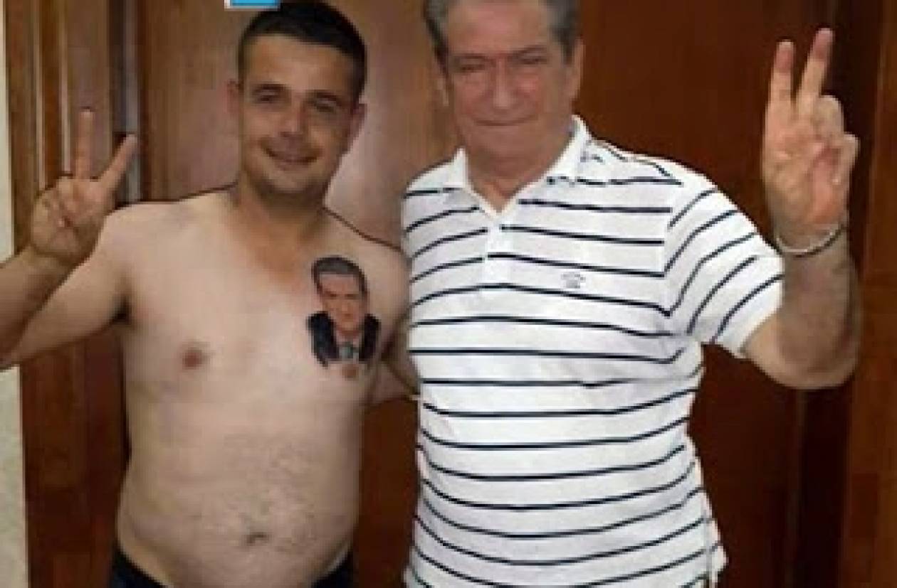 Απίστευτο! Αλβανός  με τατουάζ τον Μπερίσα στην καρδιά!