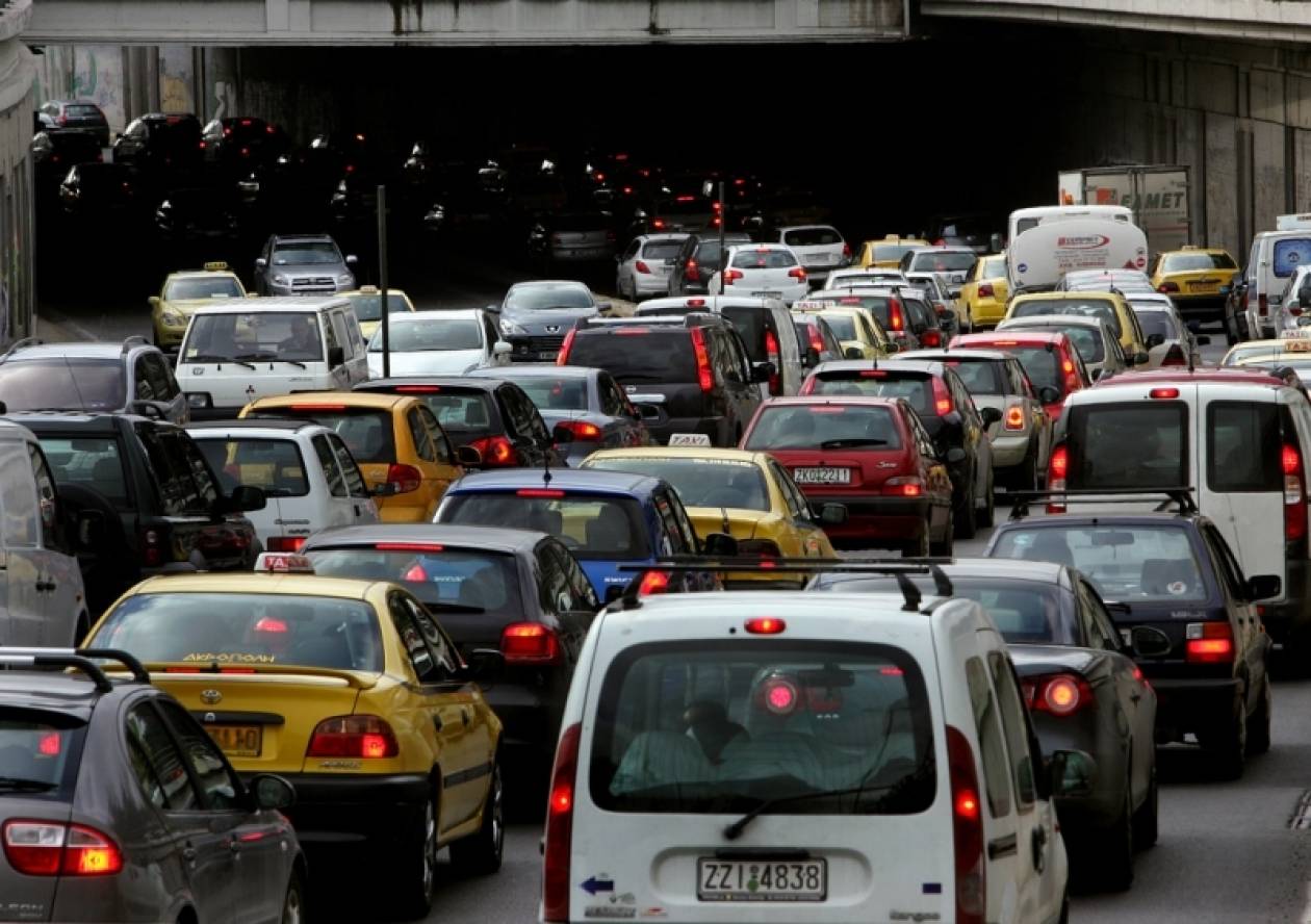 Κυκλοφοριακό χάος στην Αθήνα λόγω Σόιμπλε
