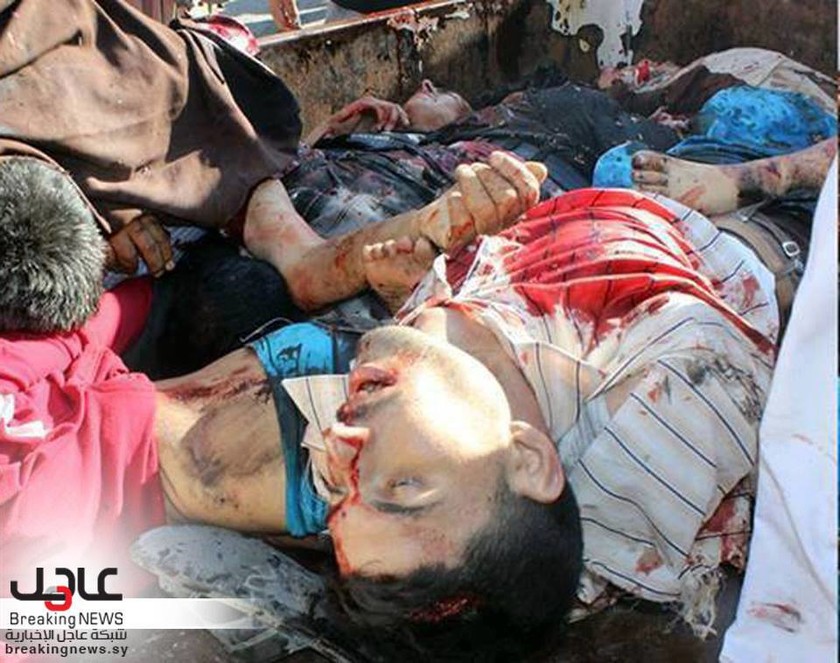 Εικόνες φρίκης στη Συρία – Τρομοκρατική επίθεση σε λαϊκή αγορά