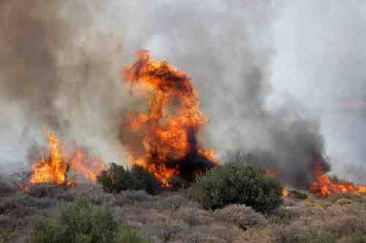 Κρήτη: Τεράστια η καταστροφή από τη φωτιά στο πεδίο βολής