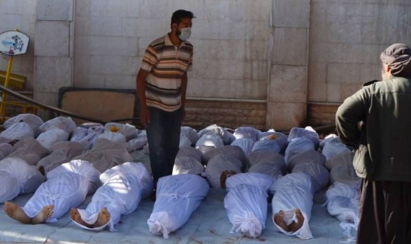 «Έγκλημα κατά της ανθρωπότητας η πιθανή χρήση χημικών στη Συρία»
