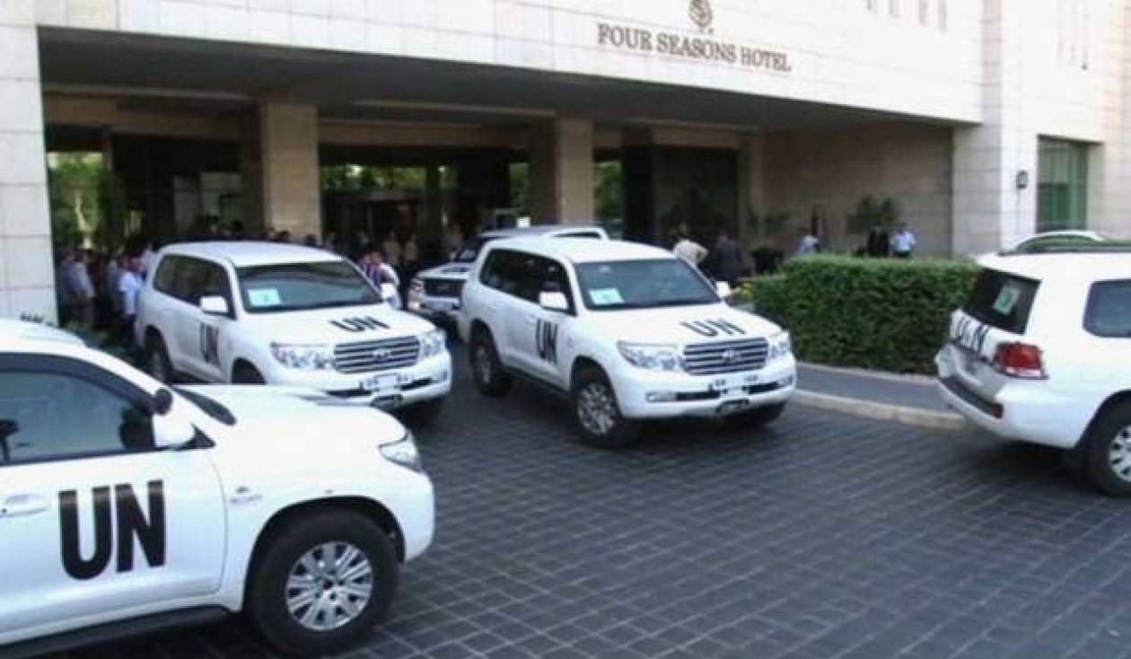 Συρία: Επέστρεψαν με δείγματα στο ξενοδοχείο οι επιθεωρητές του ΟΗΕ