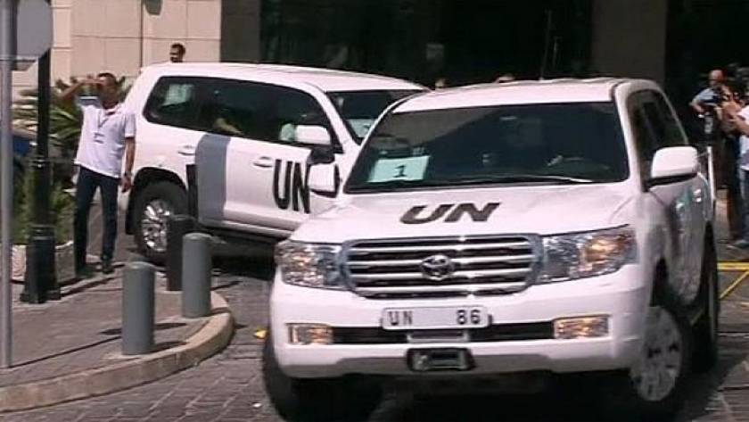 «Αποχώρησαν» από τη Δαμασκό οι επιθεωρητές του ΟΗΕ