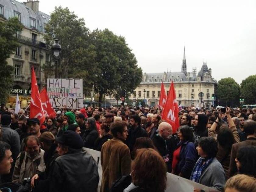 Γαλλία: 38 συλλήψεις στο περιθώριο διαδήλωσης στη μνήμη του Π. Φύσσα