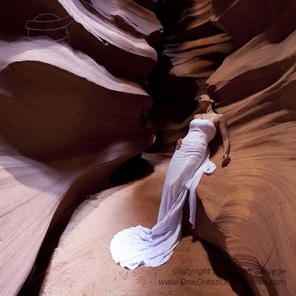 Νύφη φωτογραφίζεται με το νυφικό της σε όλο τον κόσμο! (pics)