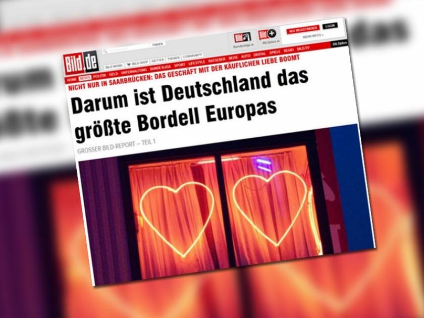 Bild: Η Γερμανία είναι το μεγαλύτερο «πορνείο» της Ευρώπης