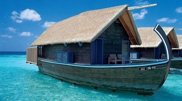 Δείτε εκπληκτικά ξενοδοχεία από βάρκες στις Μαλδίβες (pics)