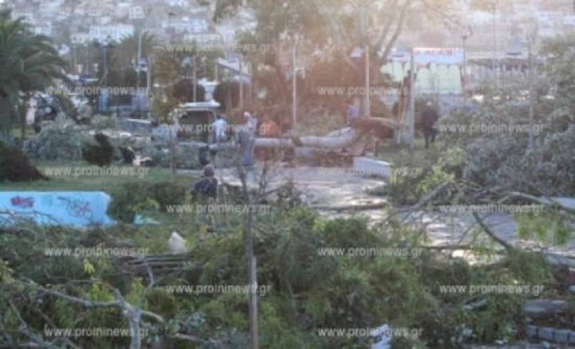 Καβάλα: Το πρώτο φως της ημέρας έδειξε την καταστροφή