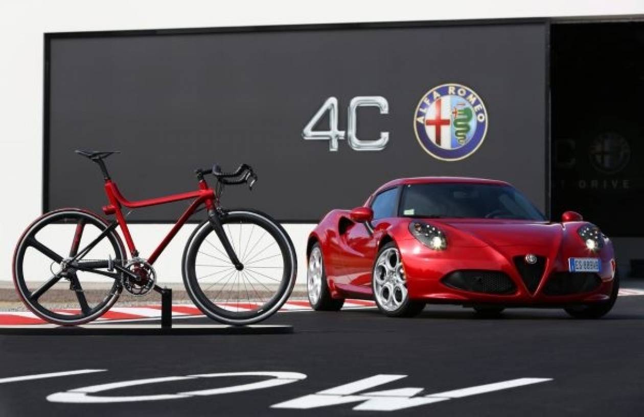 Ποδήλατο σχεδιασμένο με την υψηλή τεχνολογία Alfa Romeo 4C