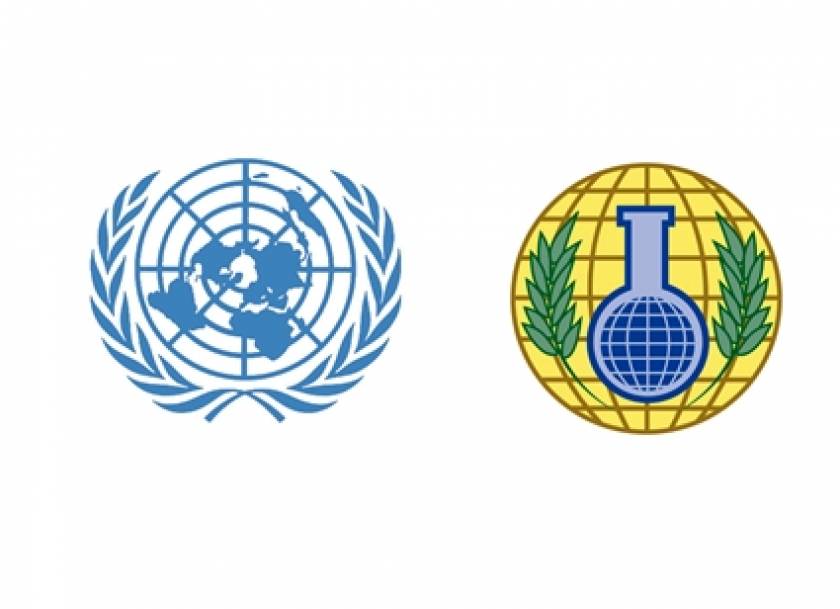 Συνεργασία ΟΗΕ και OPCW για την καταστροφή των χημικών στη Συρία