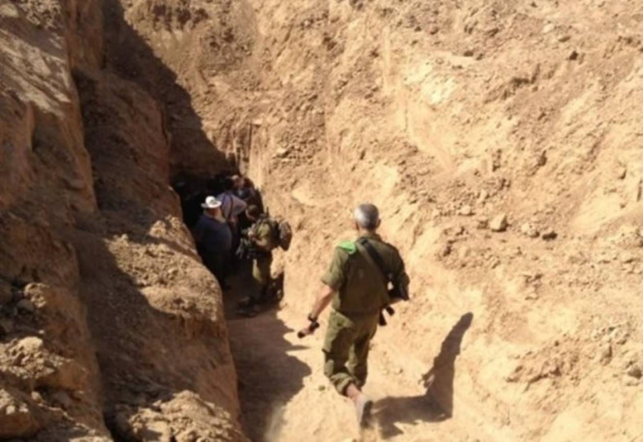 Ανακαλύφθηκε σήραγγα που ενώνει Ισραήλ με λωρίδα της Γάζας